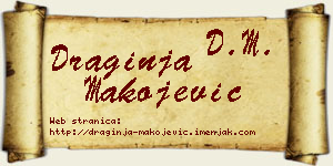 Draginja Makojević vizit kartica